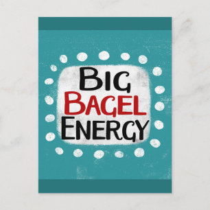 Big Bagel Energy Postcard Postkarte
