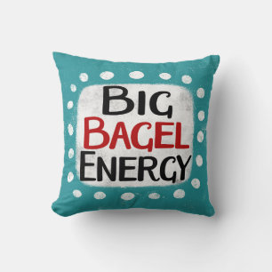 Big Bagel Energy Throw Kissen