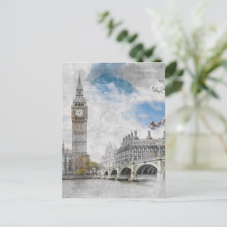 Big Ban, London, Großbritannien Postkarte