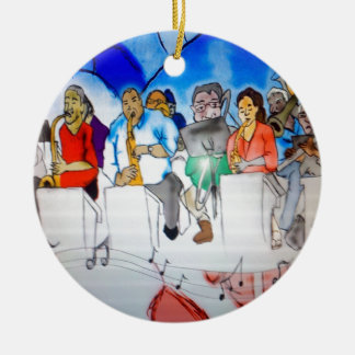 Big Band-Musik Keramik Ornament