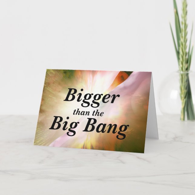 Big Bang Birthday Card Karte (Vorderseite)