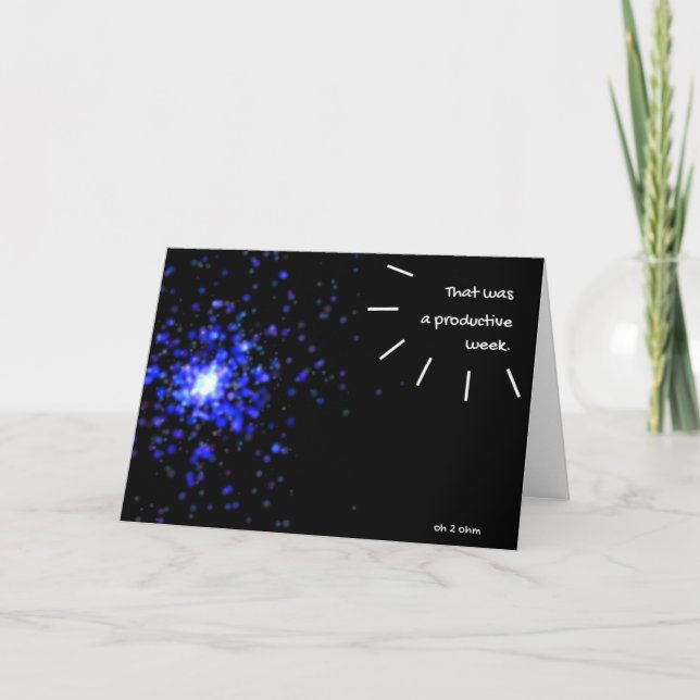 Big Bang Grußkarte Karte (Vorderseite)