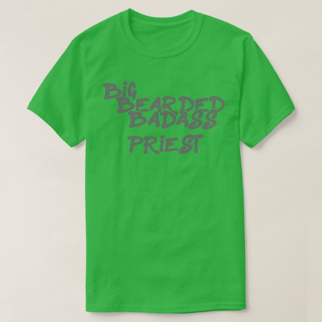 Big Barted Badass Priester T-Shirt (Design vorne)