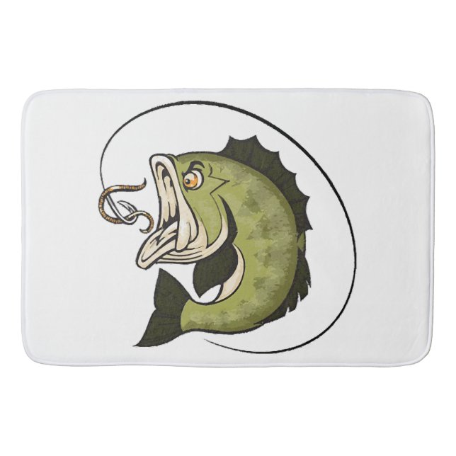 Big Bass Mouth Badematte (Vorderseite)
