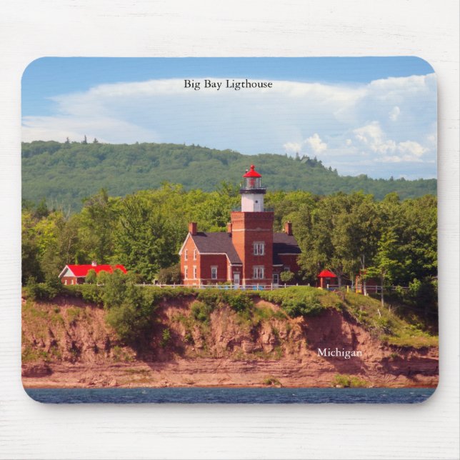 Big Bay Lighthouse aus Wassermaus Mousepad (Vorne)