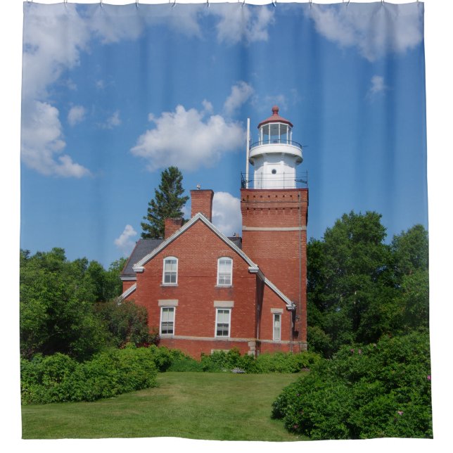 Big Bay Lighthouse Duschvorhang (Vorderseite)