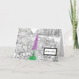Big Bay Lupine 2023 Blank Notecard Karte