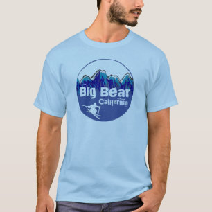 Big Bear California blauer Skier Typ Tee
