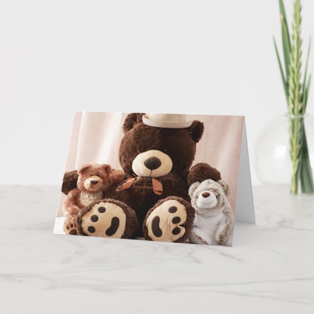 Big Bear Familie Karte (Vorderseite)