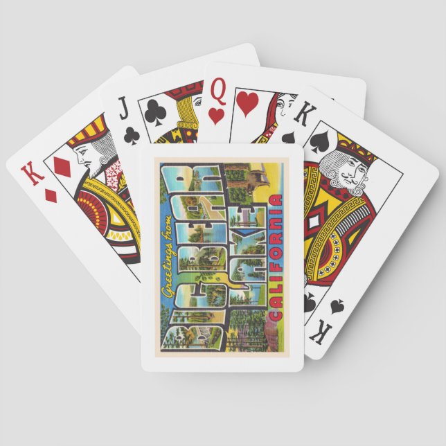 Big Bear Lake California CA Großer Brief Postkarte Spielkarten (Rückseite)