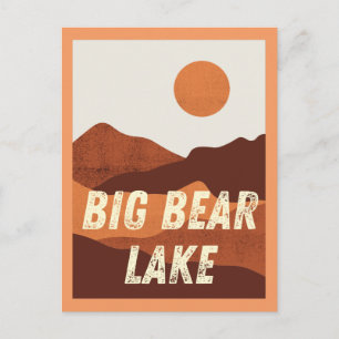 Big Bear Lake, California Mountains Carte postale