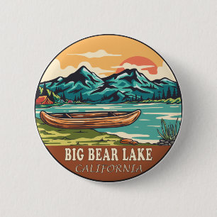 Big Bear Lake California Wasserfischen Emblem Button