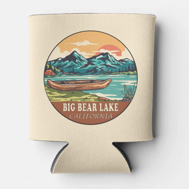 Big Bear Lake California Wasserfischen Emblem Dosenkühler (Vorderseite)