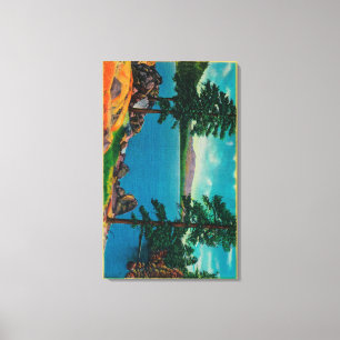 Big Bear See vom West End Leinwanddruck