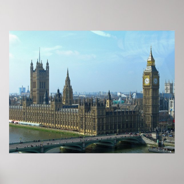 Big Ben and Houses of Parliament - London Poster (Vorne)