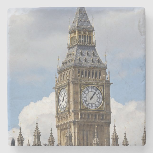 Big Ben and Houses of Parliament, London, Steinuntersetzer (Vorderseite)