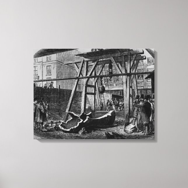 Big Ben aufbrechen Leinwanddruck (Vorderseite)