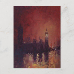 Big Ben bei Night Post Card Postkarte