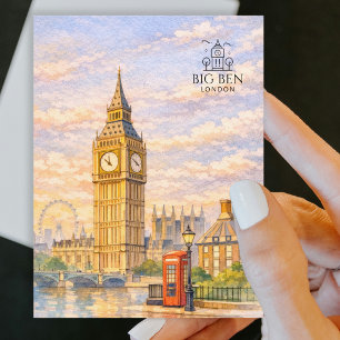 Big Ben - Elizabeth Tower   Beliebtes Stadt Wahrze Postkarte