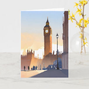 Big Ben Elizabeth Tower   London England UK Karte