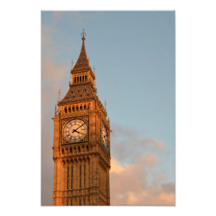 Big Ben im vertikalen Fotodruck Londons