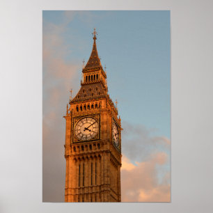 Big Ben im vertikalen Plakatdruck Londons Poster