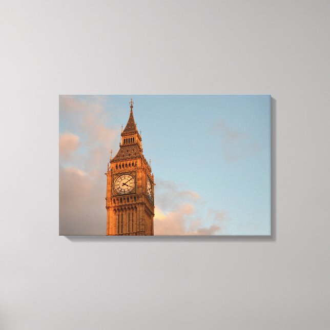 Big Ben in London als Leinwand (Vorderseite)