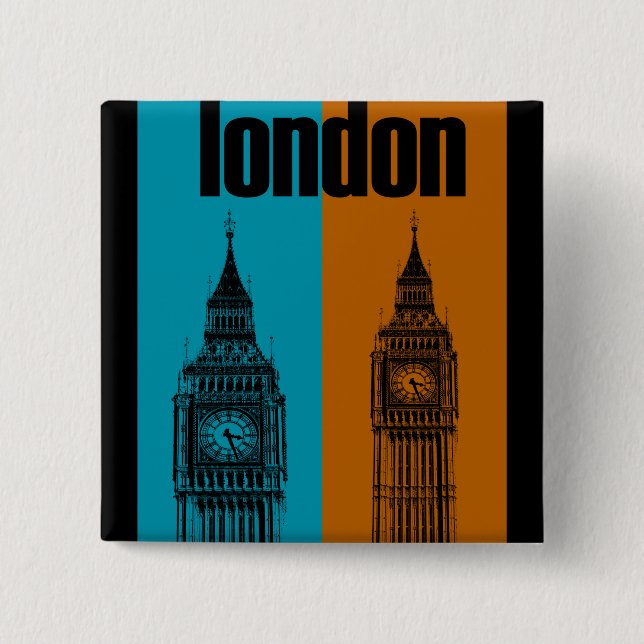 Big Ben in London Button (Vorderseite)