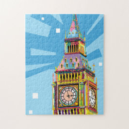 Big Ben in London Colorful Pop Art