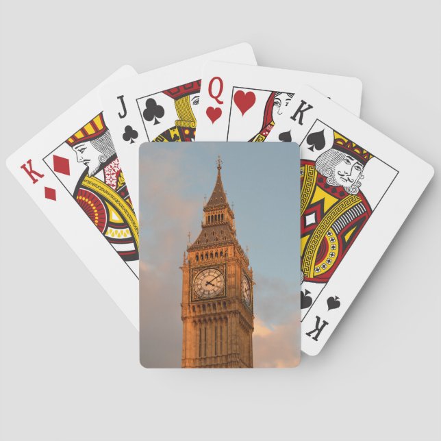 Big Ben in Spielkarten Londons (Rückseite)