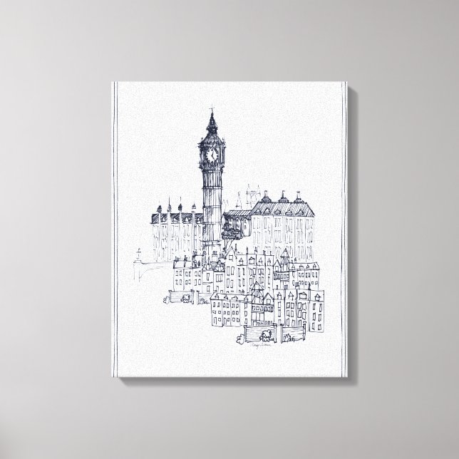 Big Ben Leinwanddruck (Vorderseite)