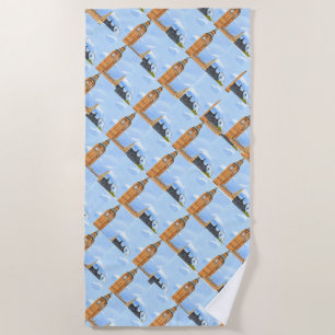 Big Ben London Beach Handtuch