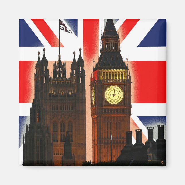 Big Ben, London, England Magnet (Vorne)