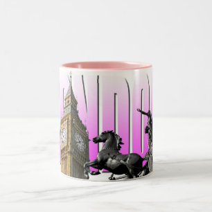 Big Ben-London-England Zweifarbige Tasse