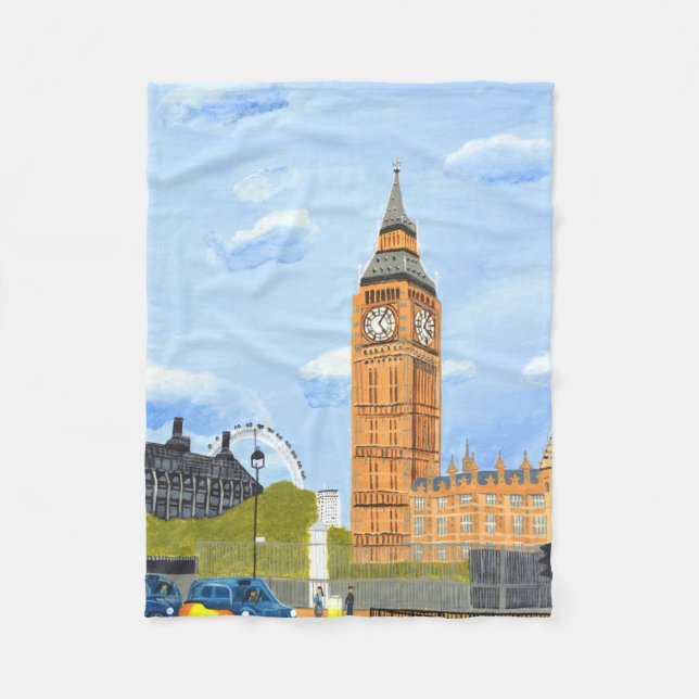 Big Ben London Fleece Blanket (Vorderseite)