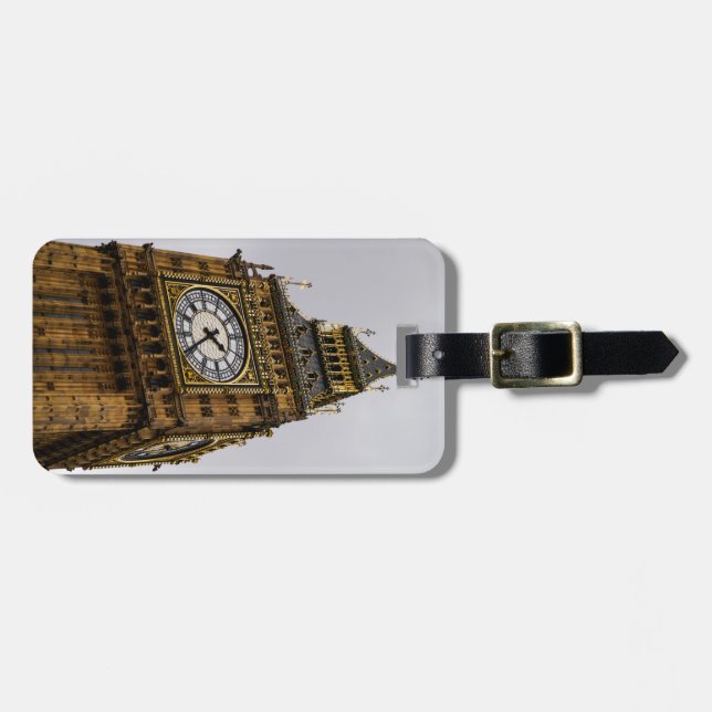Big Ben, London Gepäckanhänger (Vorderseite horizontal)