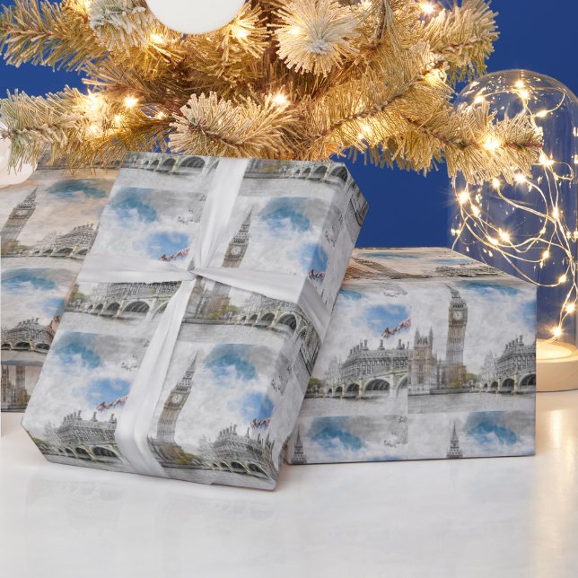Big Ben, London, Großbritannien Geschenkpapier (Feiertage)
