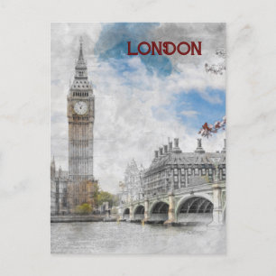 Big Ben London Großbritannien Postcard Postkarte