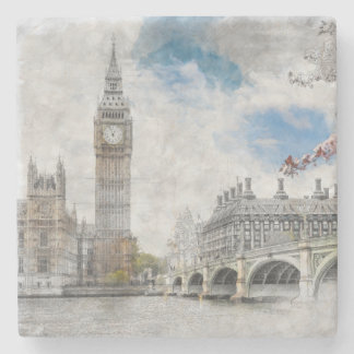 Big Ben, London, Großbritannien Steinuntersetzer