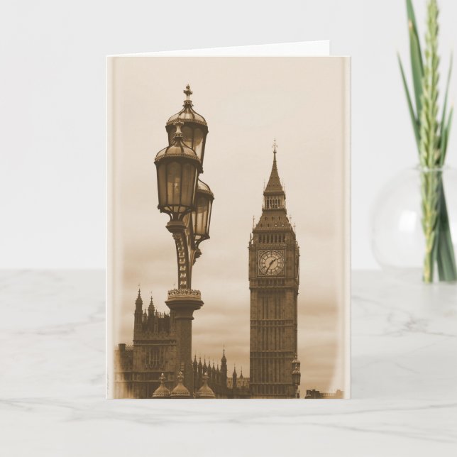 Big Ben - London Grußkarte Karte (Vorderseite)