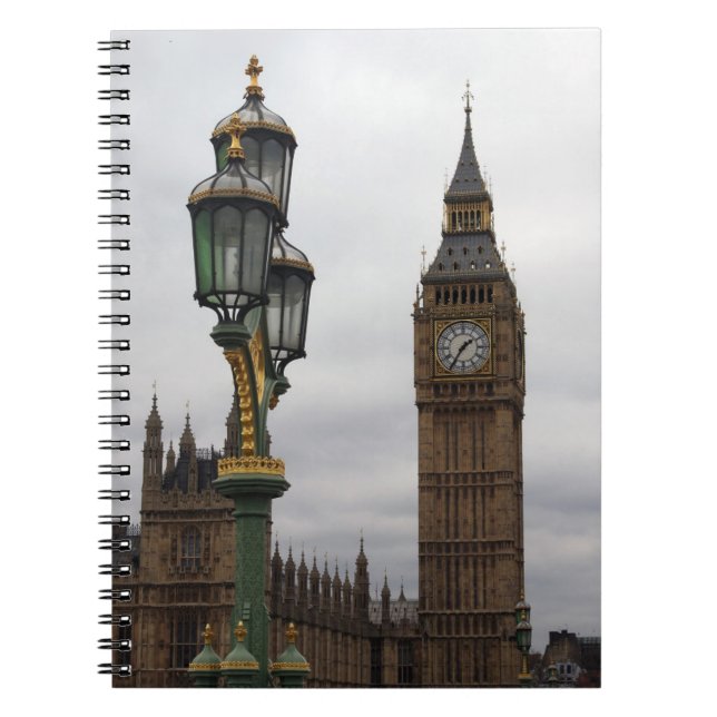 Big Ben - London - Notebook Notizblock (Vorderseite)