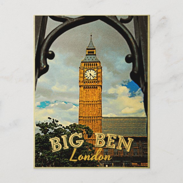 Big Ben London Postkarte (Vorderseite)