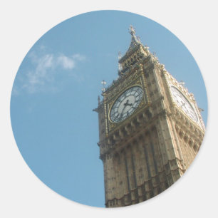 Big Ben - London Runder Aufkleber
