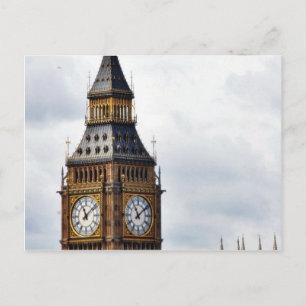 Big Ben London Uhrentürme und Westminster Abbey Postkarte