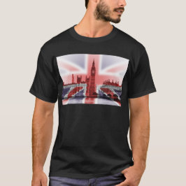 Big Ben London und Gewerkschafts-Jackflagge T-Shirt