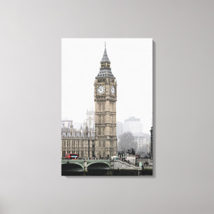 Big Ben London (Wasserfarbe) Leinwanddruck