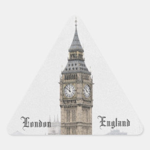 Big Ben London (Watercolor) Dreieckiger Aufkleber