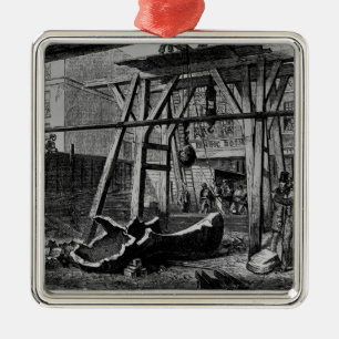 Big Ben oben brechen Silbernes Ornament