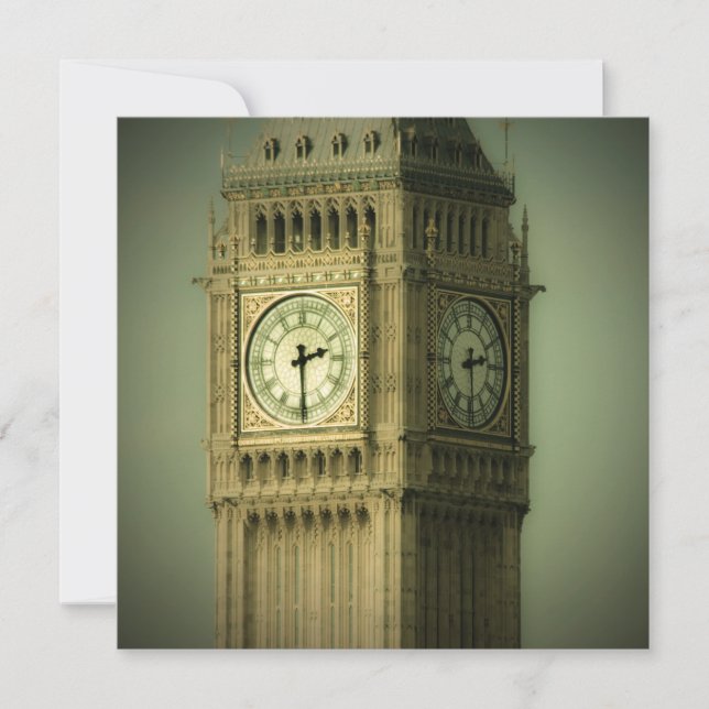Big Ben, Palast von Westminster, London Dankeskarte (Vorderseite)