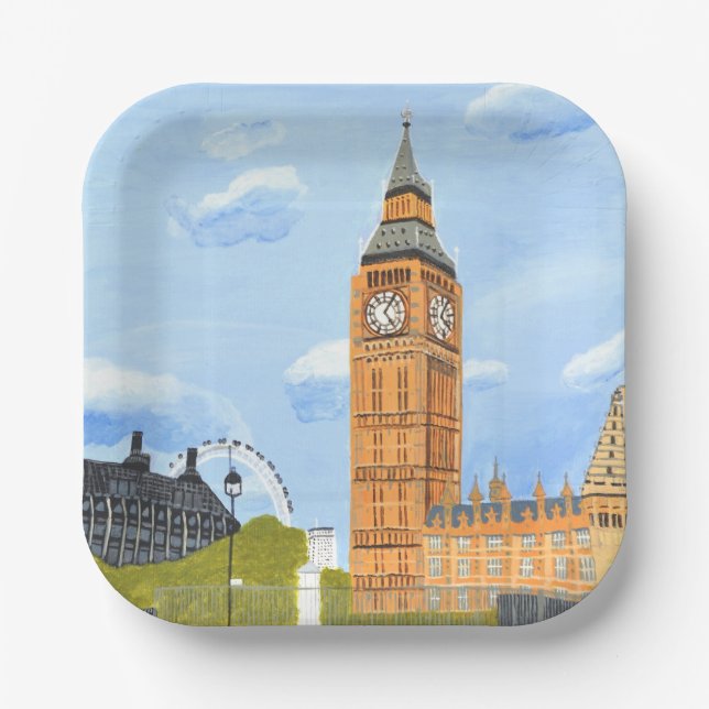 Big Ben Paper-Teller Pappteller (Vorderseite)
